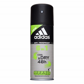 Adidas Cool & Dry 6 in 1 deospray für Herren 150 ml