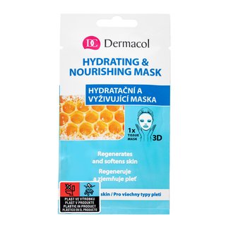 Dermacol Hydrating & Nourishing Mask Feuchtigkeitsspendende Tuchmaske mit Hydratationswirkung 15 ml